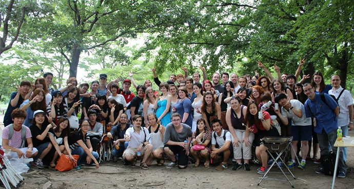 バーベキュー集合写真