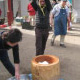 Mochi rice cake making event